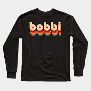 Retro Bobbi Name Long Sleeve T-Shirt